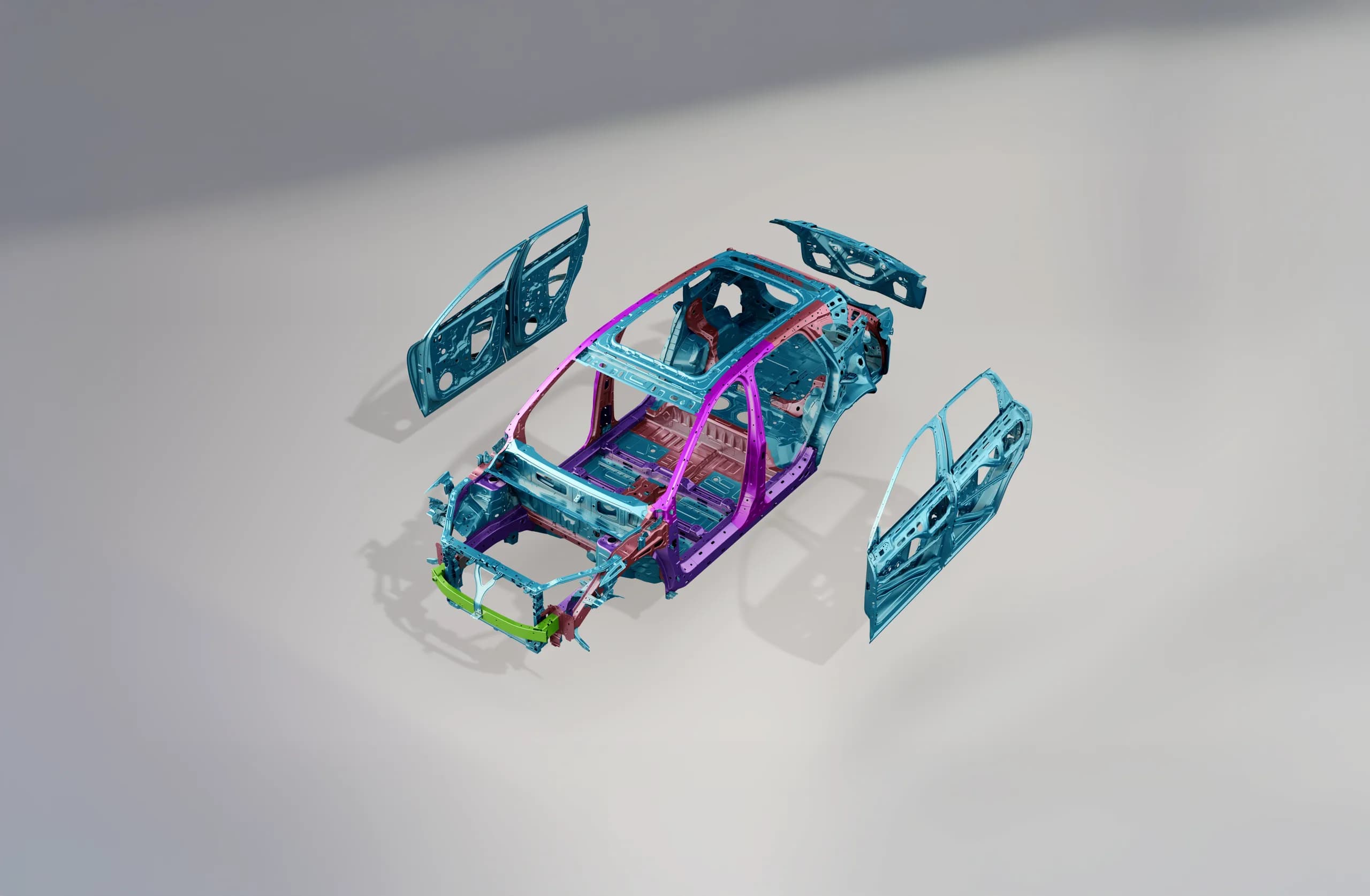 Lepas L8 smart SUV — Unibody frame