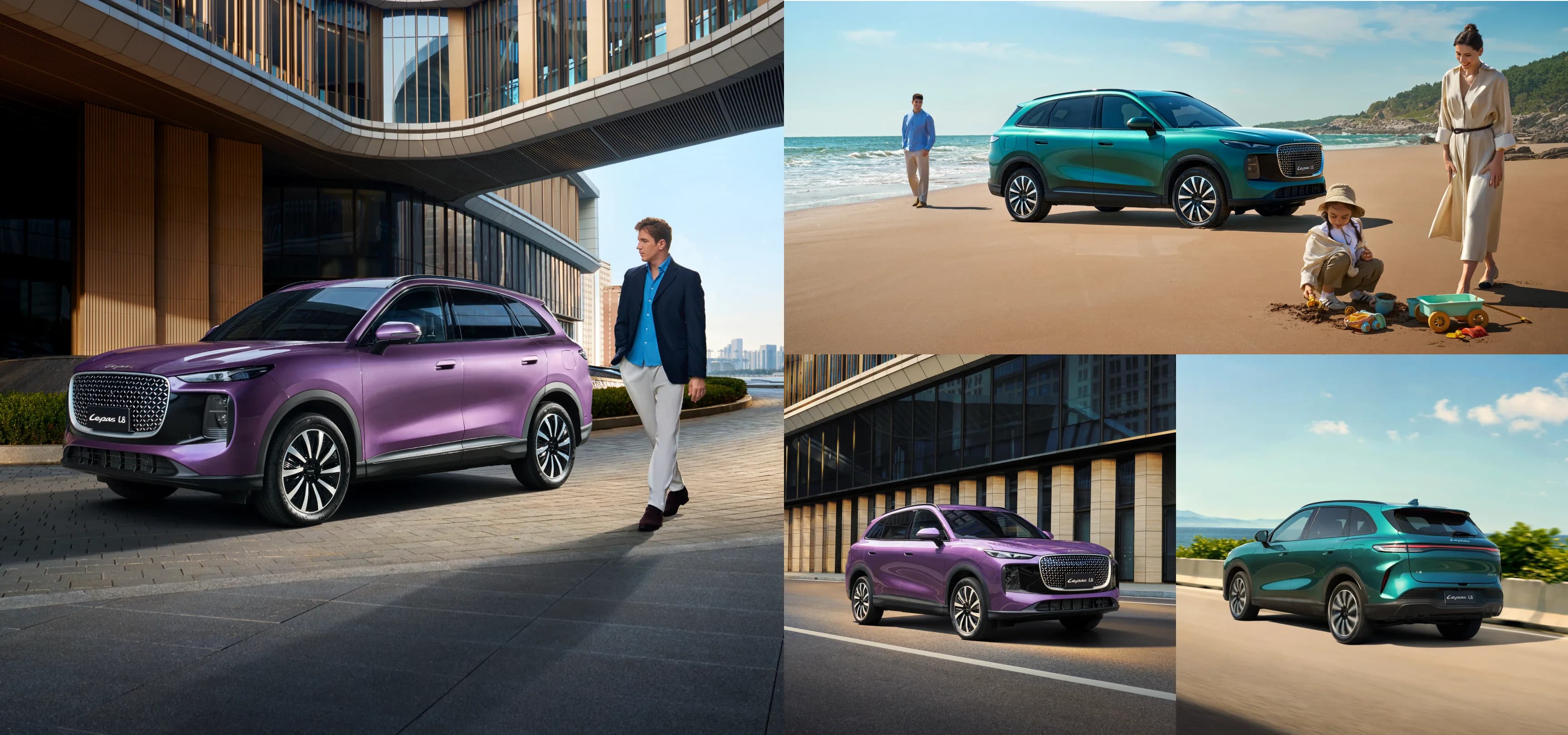Lepas L8 smart SUV in everyday driving and lifestyle scenes